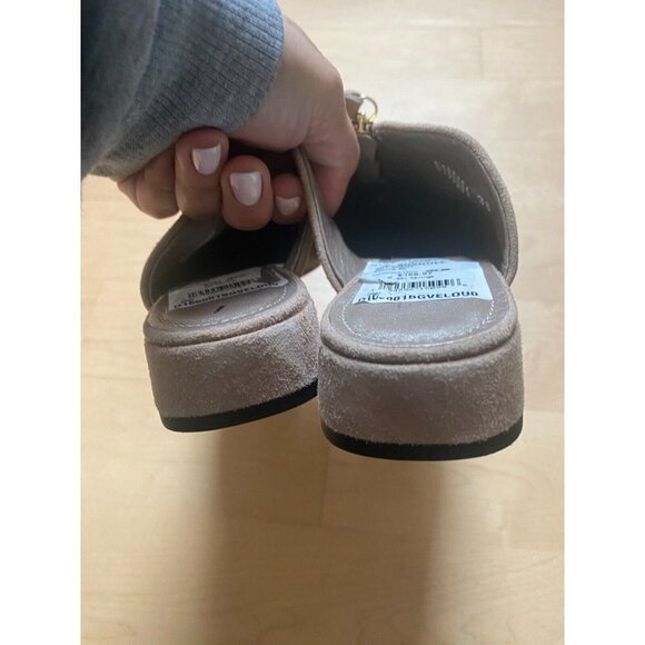 AGL BNWT pointy toe slip on mule women NEW studded zip - Picture 8 of 9